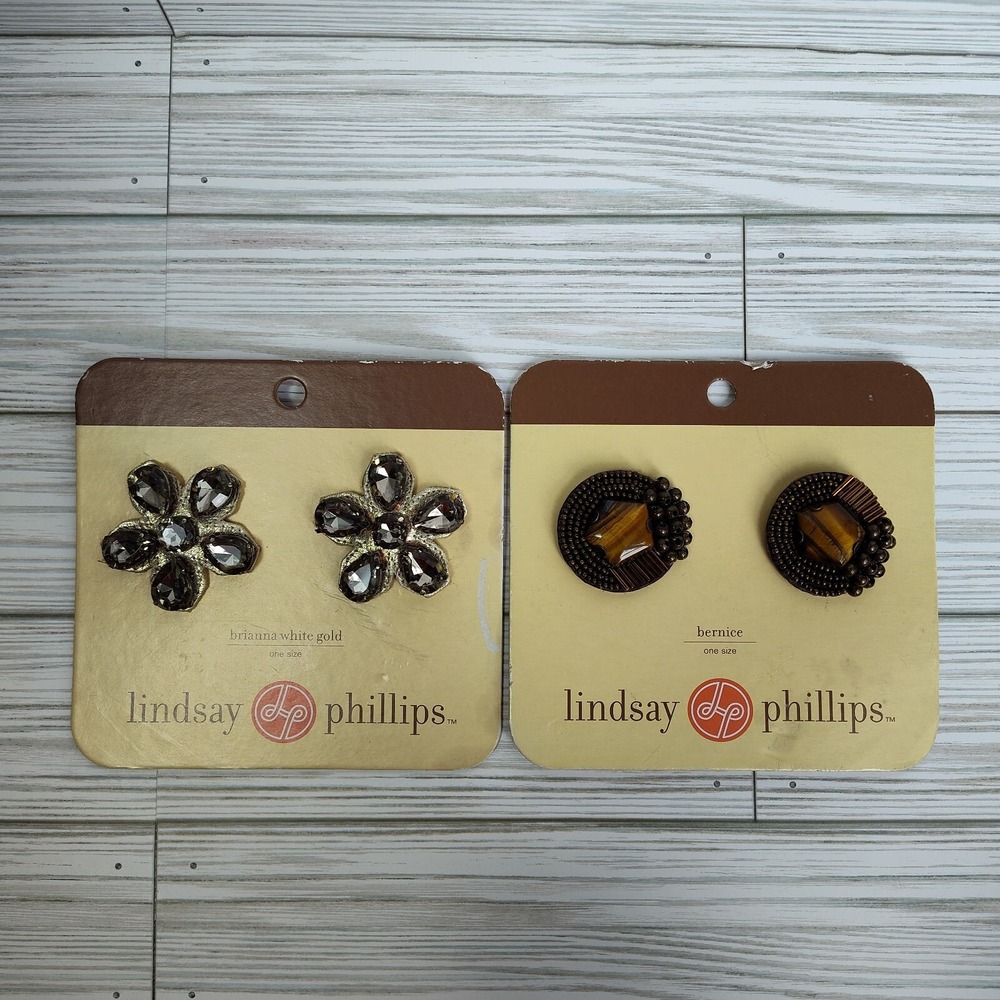 Lindsay Philips Interchangeable Snap Charms Lot Of 2 Flowers Bohemian